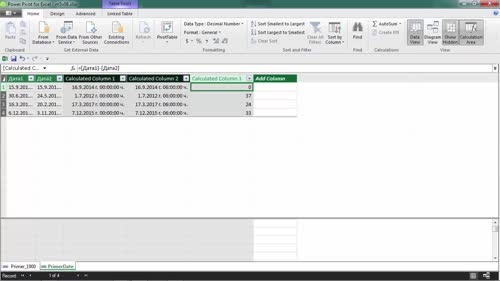 Тип данни дата/час (date/time) в Power Pivot
