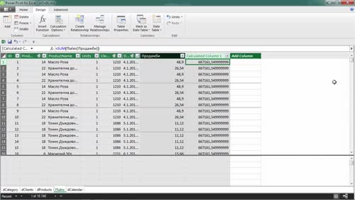 DAX формули за изчислени колони (Calculated Columns)