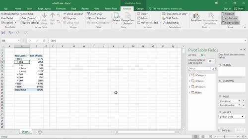 Групиране на дати в пивот таблица и data модела&nbsp;