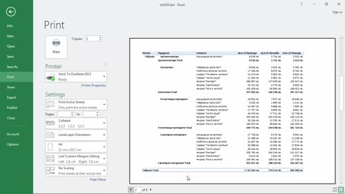 Полезни настройки в обобщаващата осева таблица - команда Pivot Table Options