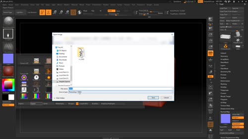 Гънки на подлакътниците и експорт на текстури от Zbrush