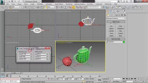 Завъртане и скалиране на обекти (rotate and scale)