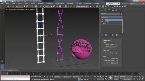 Създаване на решетъчни и усукани обекти с помощта на “Lattice and Twist”
