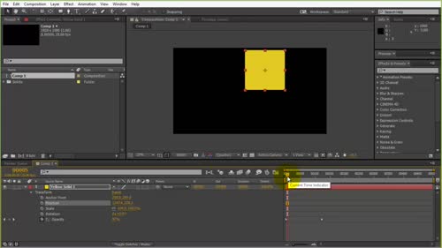 Основи при анимирането на параметри в After Effects.
