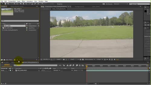 Подготовка на видео за "3d camera track". Ефект "rolling shutter".