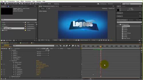 "Shape layer" в 3D пространството. Модификатор "Wiggle Paths"
