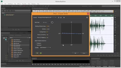 Симулация да движение с doppler shifter