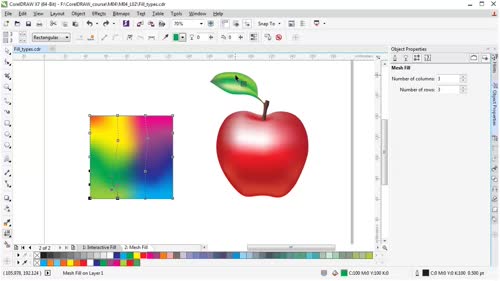 Видове запълвания. Инструменти Interactive fill и Mesh fill