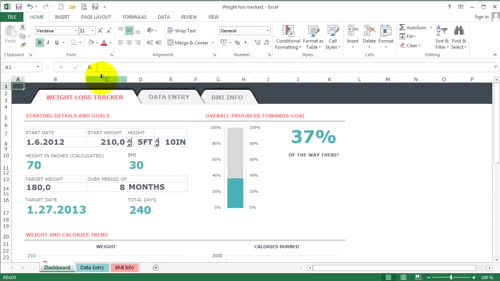 Работното табло на Excel