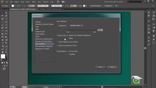 Запознаване с Preferences panel