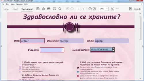 Анкета_Работа с текстови полета