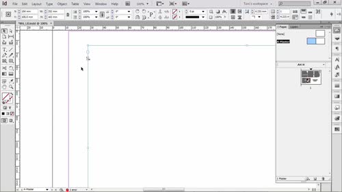 Разглеждане на панела Text Frame Options