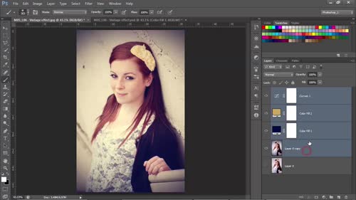 Vintage effect