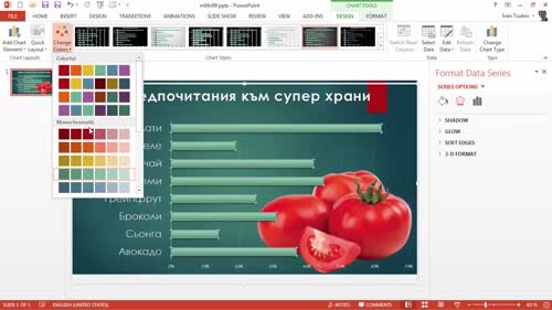 Комбинация на изображения и диаграми