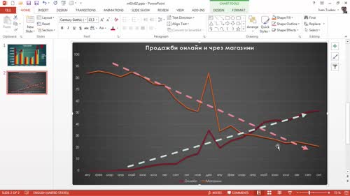 Промяна на цвят, дебелина и стил на фигура