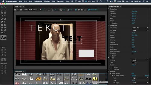 Интерфейс на Title Designer
