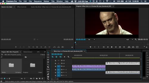 Създаване и преглед на монтажната времева линия (Timeline)