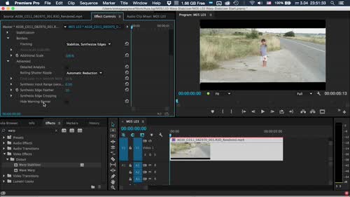 Стабилизиране на клатещо се видео