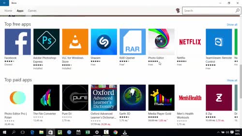 Инсталиране на софтуер през Microsoft Store
