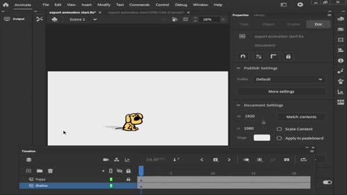 Експортиране от Adobe Animate