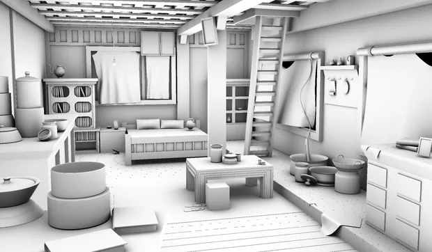 Интериорен дизайн на помещение в 3ds Max