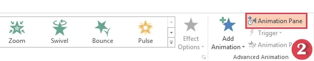 Отваряне на Animation Pane в PowerPoint