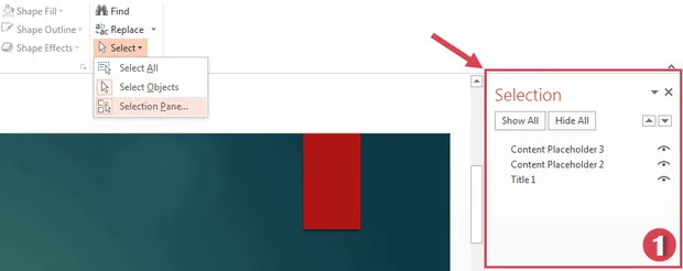 Използване на Selection Pane в PowerPoint