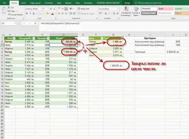 Excel не смята правилно