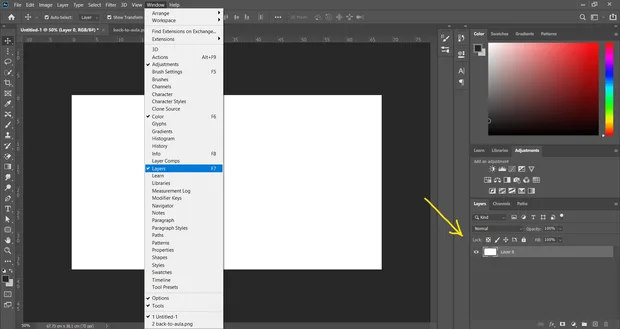 активиране на панела layers photoshop ръководство aula.bg