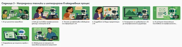 Курс "Летящ старт с AI" в aula.bg - обучение за изкуствен интелект