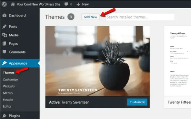 Качване на външна тема в WordPress и инсталиране