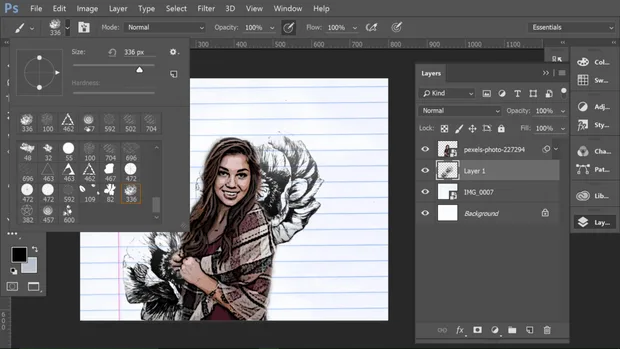 Cartoon колаж във Photoshop