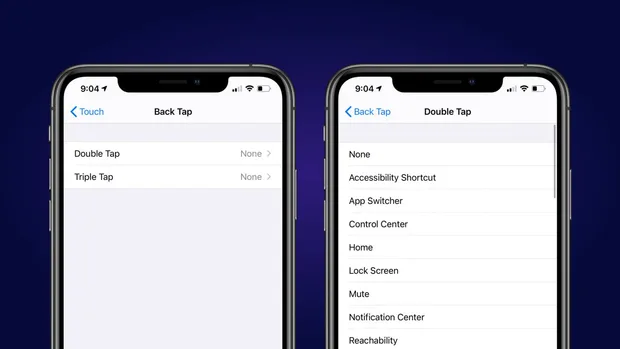 iphone функции back tab