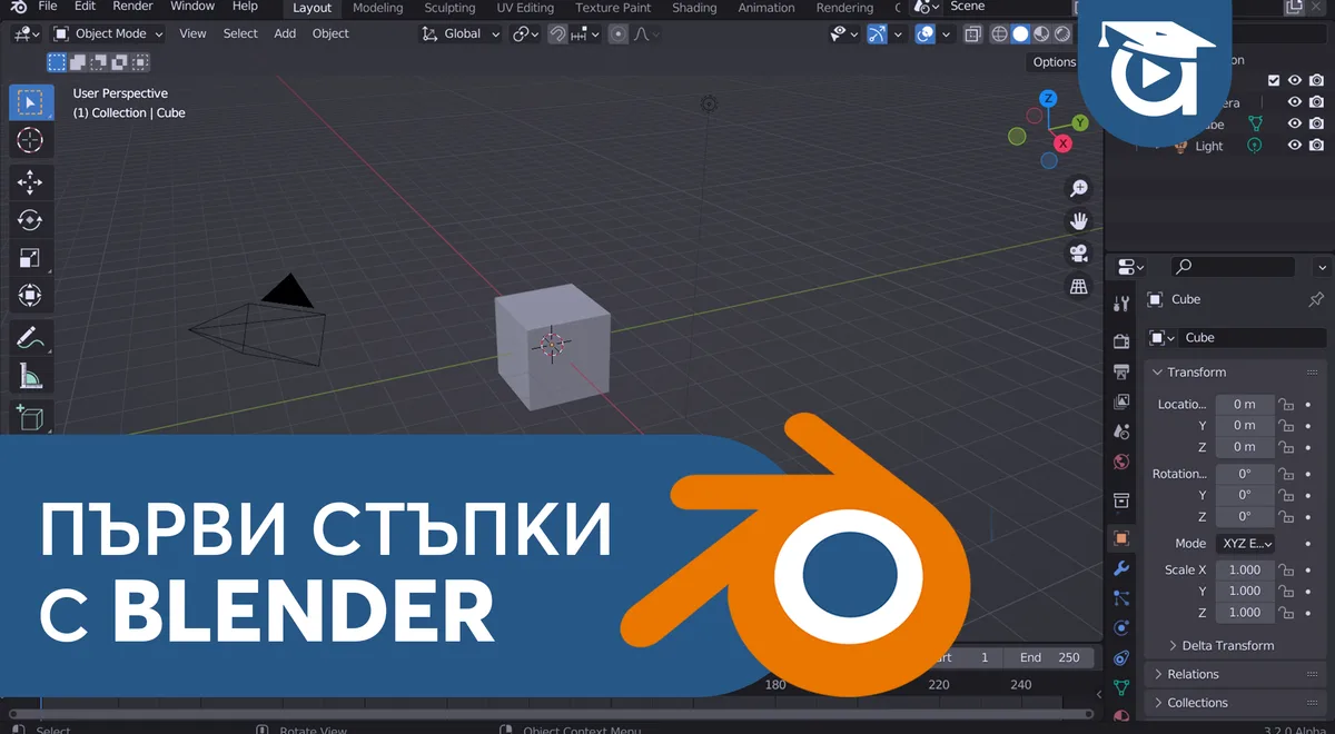 Първи стъпки с Blender [кратко ръководство]