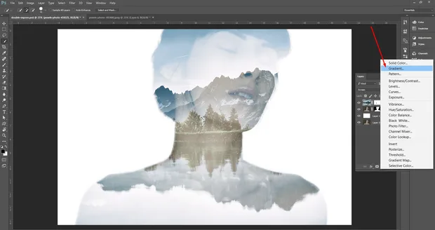 Как да направим ефекта Double Exposure във Photoshop CC.