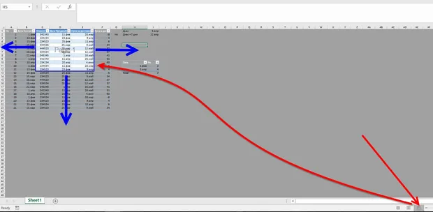 Защо Excel разпечатва само малка част от таблица?