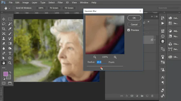 как да махнем бръчки с photoshop