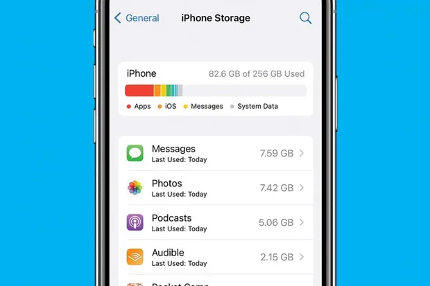 iphone функции - storage