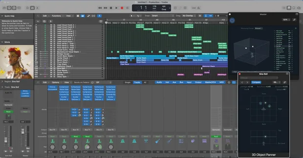 logic pro x - интерфейс