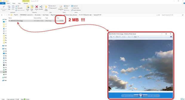 изображение за Интернет с photoshop