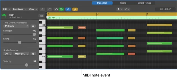logic pro x piano roll editor