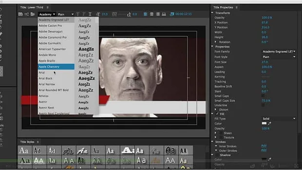 Графична част с Premiere Pro