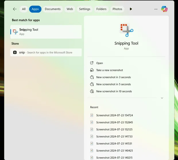 Windows редактиране и запазване на екранна снимка