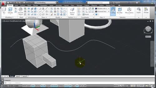 3D Прилепвания (3D Object Snap)