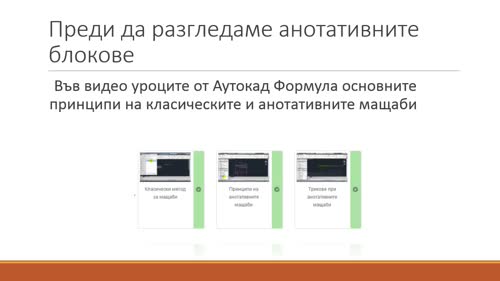 Важни принципи за анотатините блокове и мащабите в AutoCAD