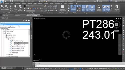 Палета със Civil 3D инструменти (Toolspace). Раздел настройки (Settings) – Част 1