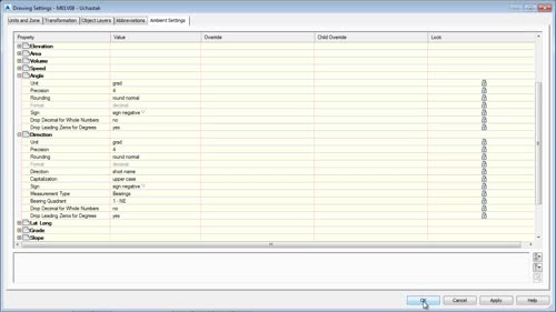Палета със Civil 3D инструменти (Toolspace). Раздел настройки (Settings) – Част 2