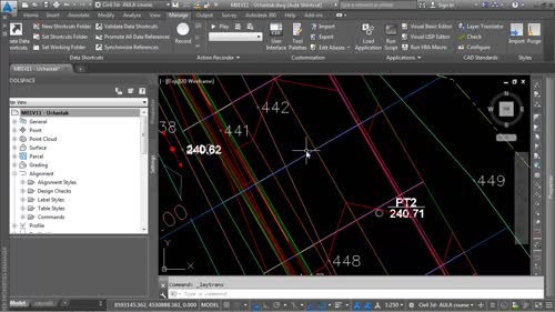 Слоевете в Civil 3D