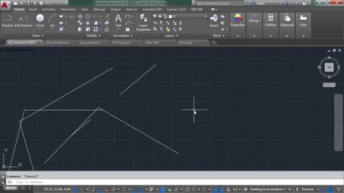 Промени в интерфейса на AutoCAD