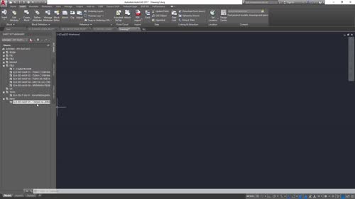 Общ поглед върху чертежите в Sheet Set Manager